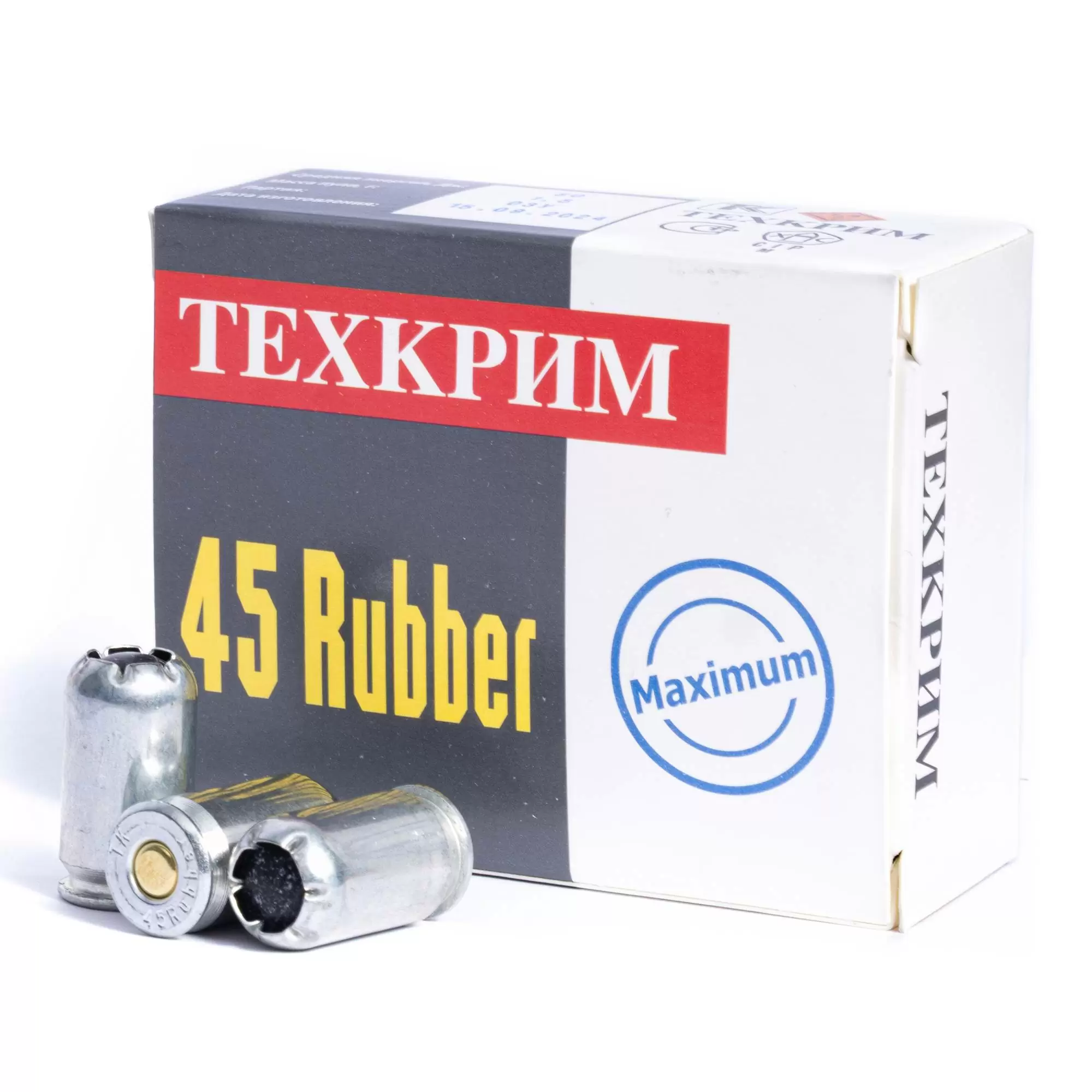 Патрон Техкрим, 45 Rubber MAXIMUM (ОП) уп.20шт
