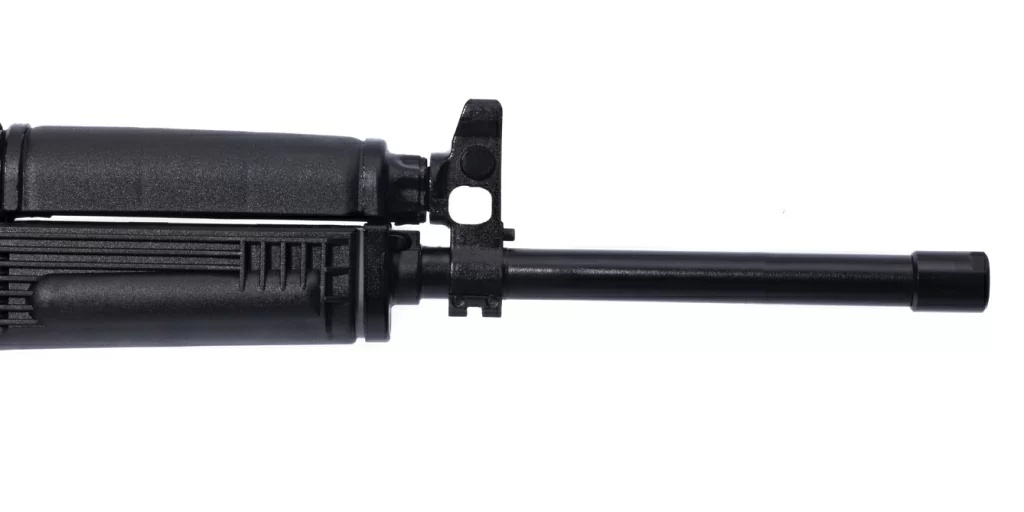 Передняя часть карабина TR9S со стволом и мушкой крупным планом