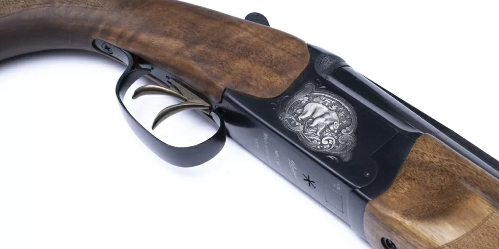 Колодка двуствольного ружья МР-27 крупным планом