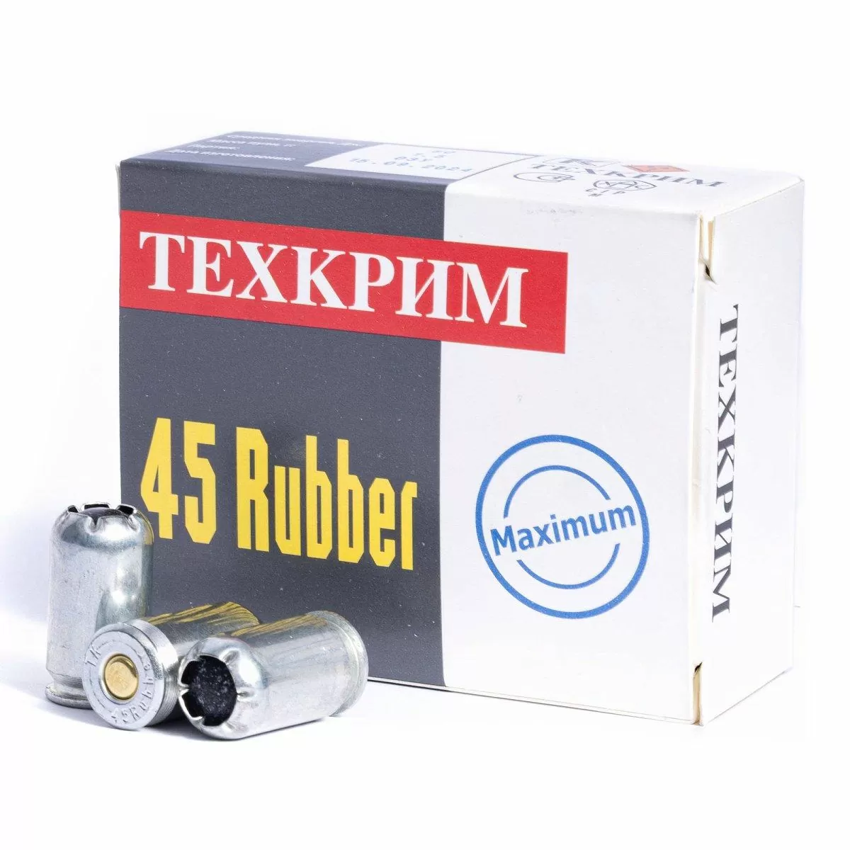 Патрон Техкрим, 45 Rubber MAXIMUM (ОП) уп.20шт