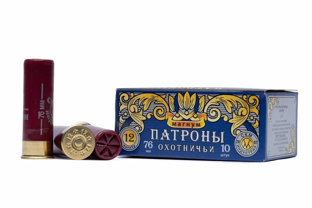 Патрон СКМ, 12х76, др.№5 43-46г Магнум уп.10шт