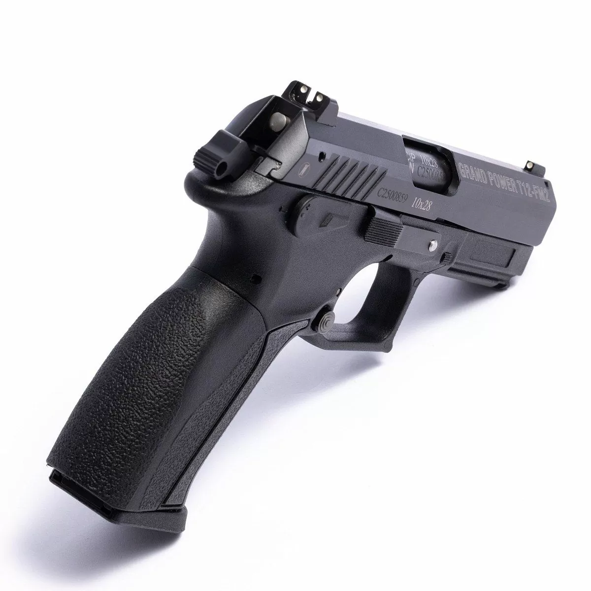 Пистолет травматический Grand Power T12 FM2, 10x28 (азотированный, два выступа)