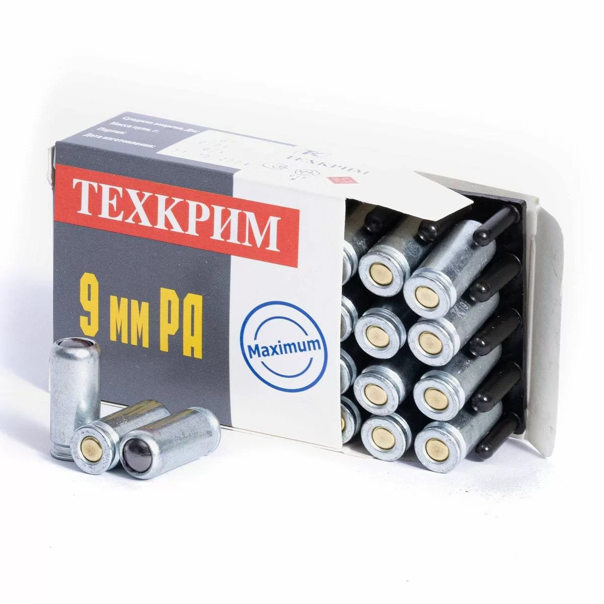 Патрон Техкрим, 9мм РА MAXIMUM (ОП)