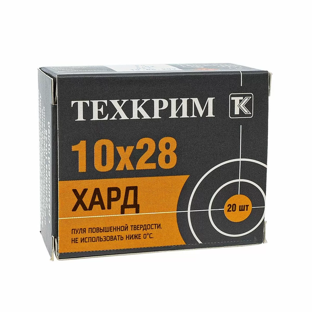 Патрон Техкрим, 10х28 MAXIMUM ХАРД (ОП) уп.20шт