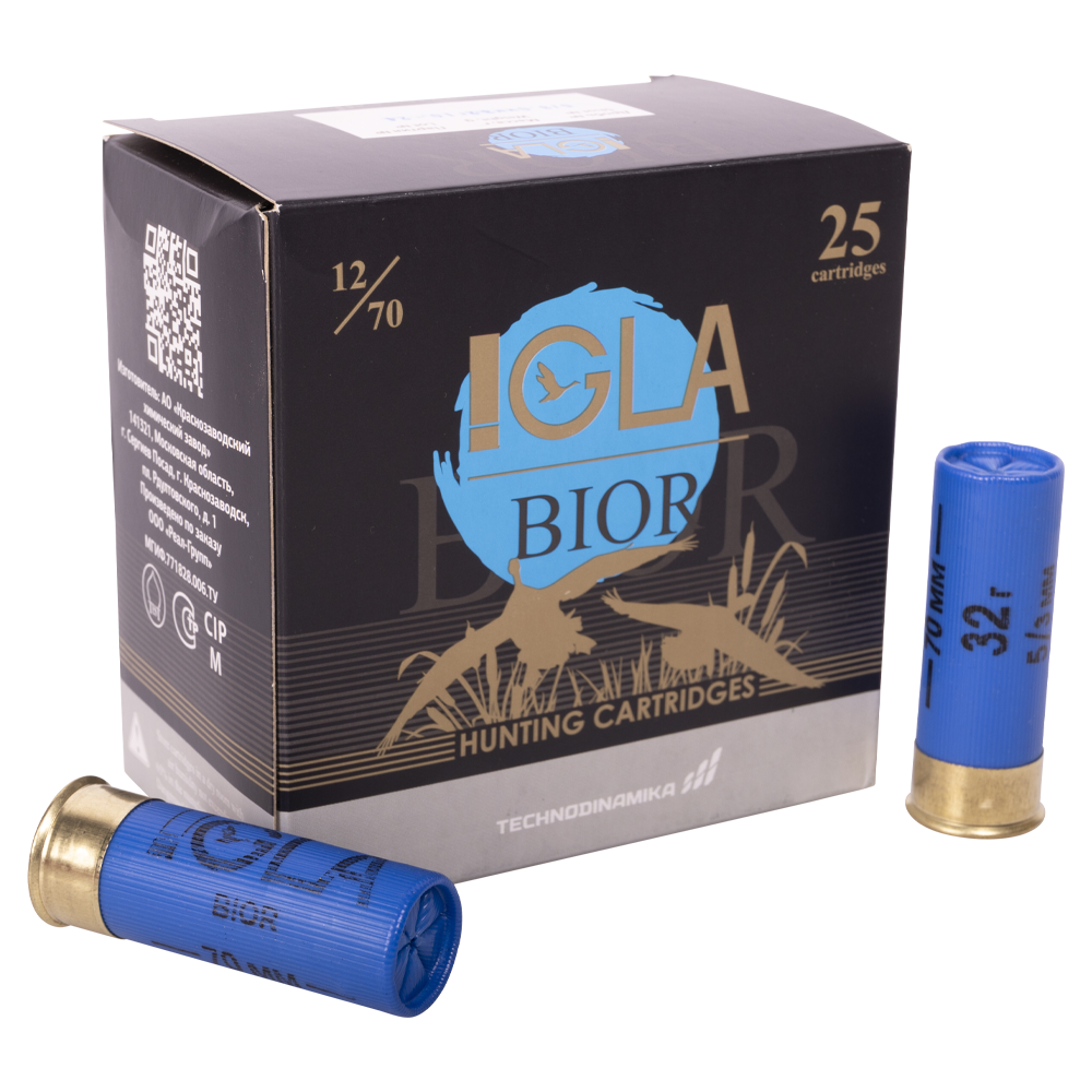 Патрон IGLA-BIOR, 12х70, др.№5 (32г)